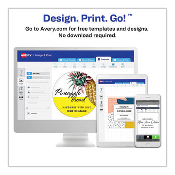 Avery® Printable Color Labels With Sure Feed And Easy Peel, 1.66" Dia., Assorted Colors, 24-sheet, 10 Sheets-pack freeshipping - TVN Wholesale